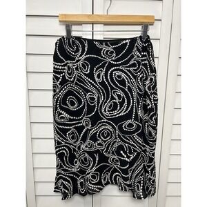 Chico's Ruffle A-Line Ruffle Rayon Skirt Women's Size 2 (US Size Large 12)